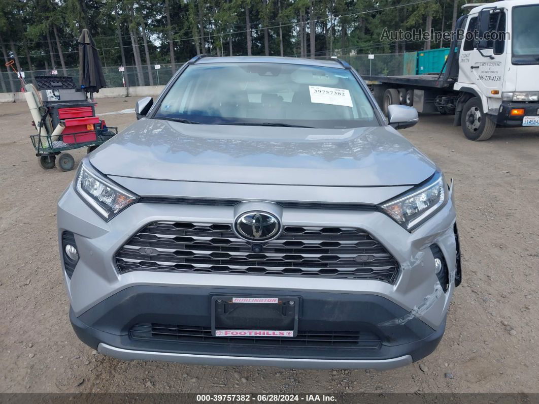 2019 Toyota Rav4 Limited Серебряный vin: 2T3N1RFV1KW039382