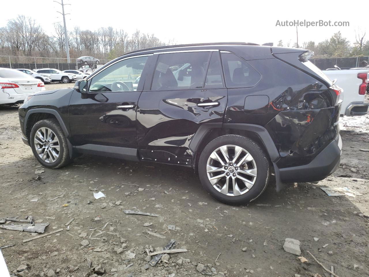 2021 Toyota Rav4 Limited Black vin: 2T3N1RFV3MC147555