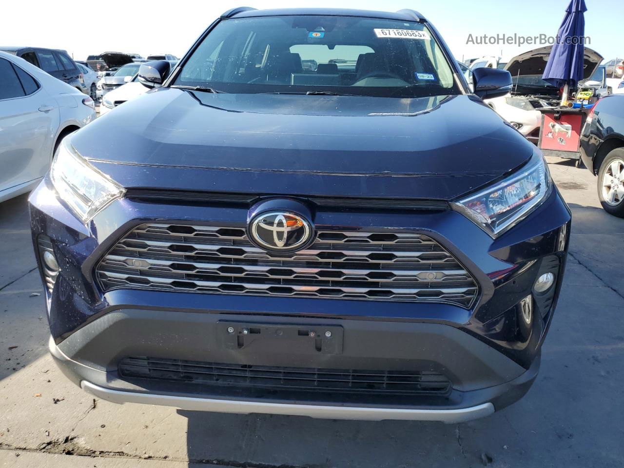 2019 Toyota Rav4 Limited Blue vin: 2T3N1RFV6KW006054