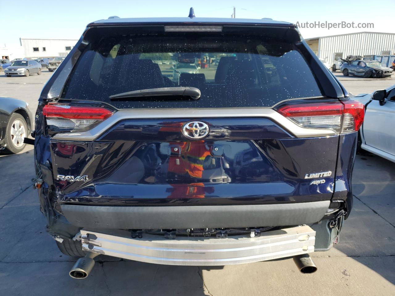 2019 Toyota Rav4 Limited Синий vin: 2T3N1RFV6KW006054