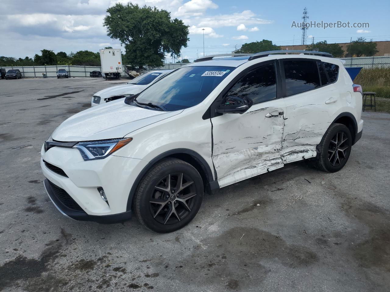 2016 Toyota Rav4 Se White vin: 2T3NFREV6GW262799