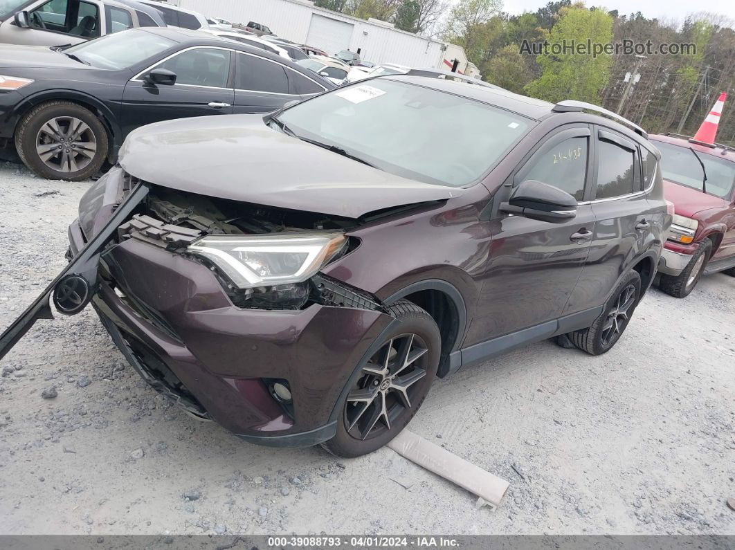 2018 Toyota Rav4 Se Purple vin: 2T3NFREV8JW461263