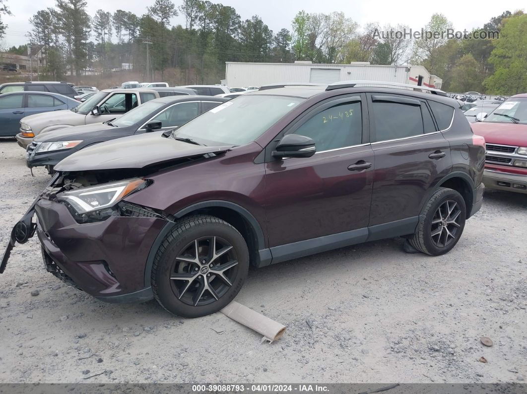 2018 Toyota Rav4 Se Purple vin: 2T3NFREV8JW461263