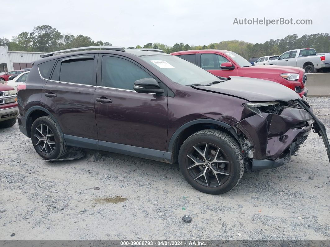 2018 Toyota Rav4 Se Purple vin: 2T3NFREV8JW461263