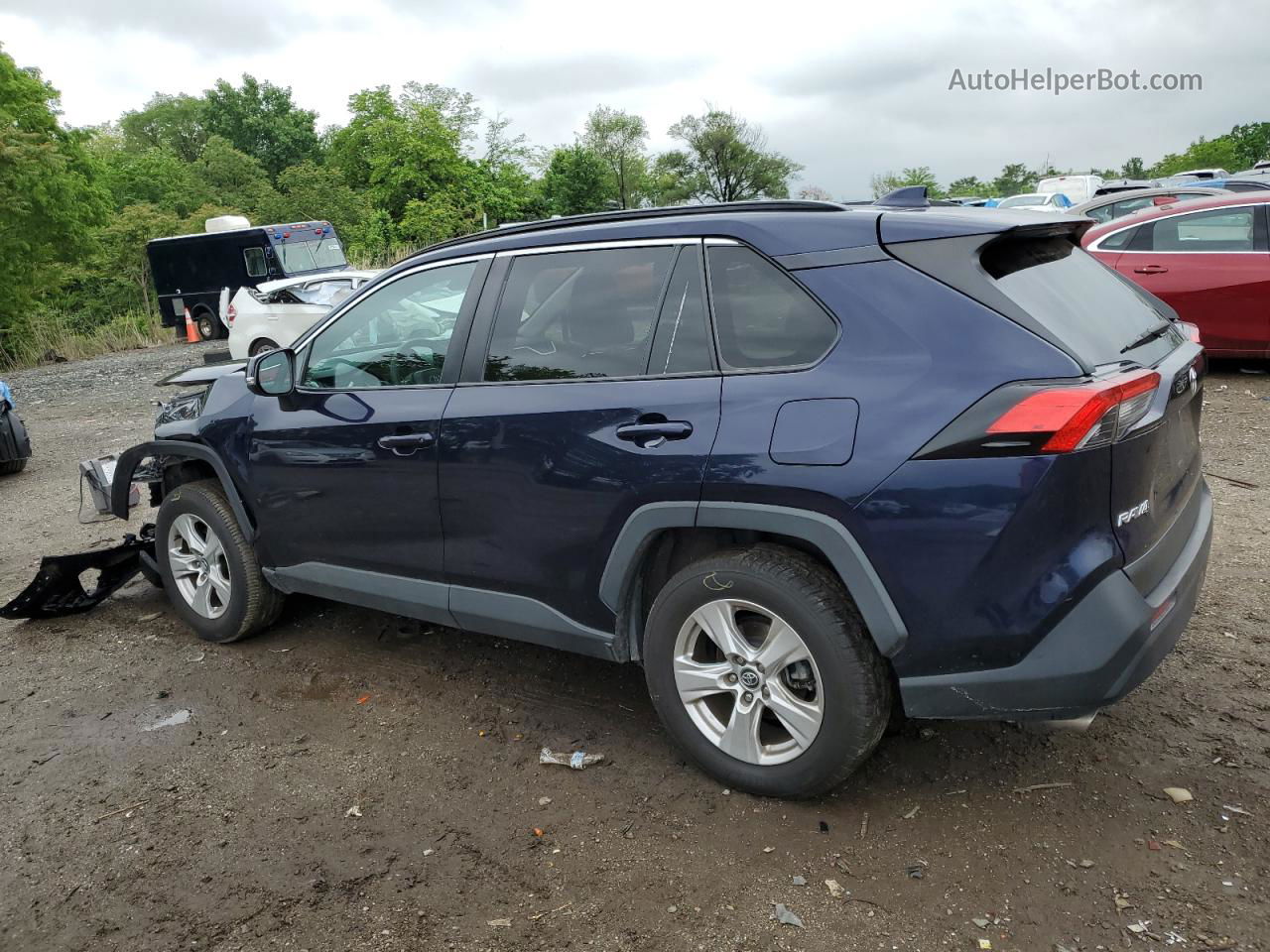 2020 Toyota Rav4 Xle Blue vin: 2T3P1RFV1LC078470