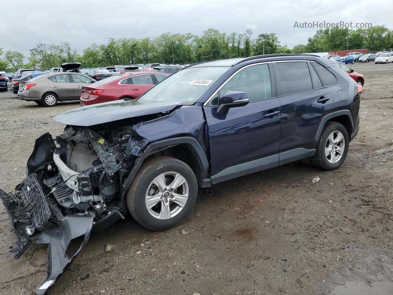 2020 Toyota Rav4 Xle Blue vin: 2T3P1RFV1LC078470