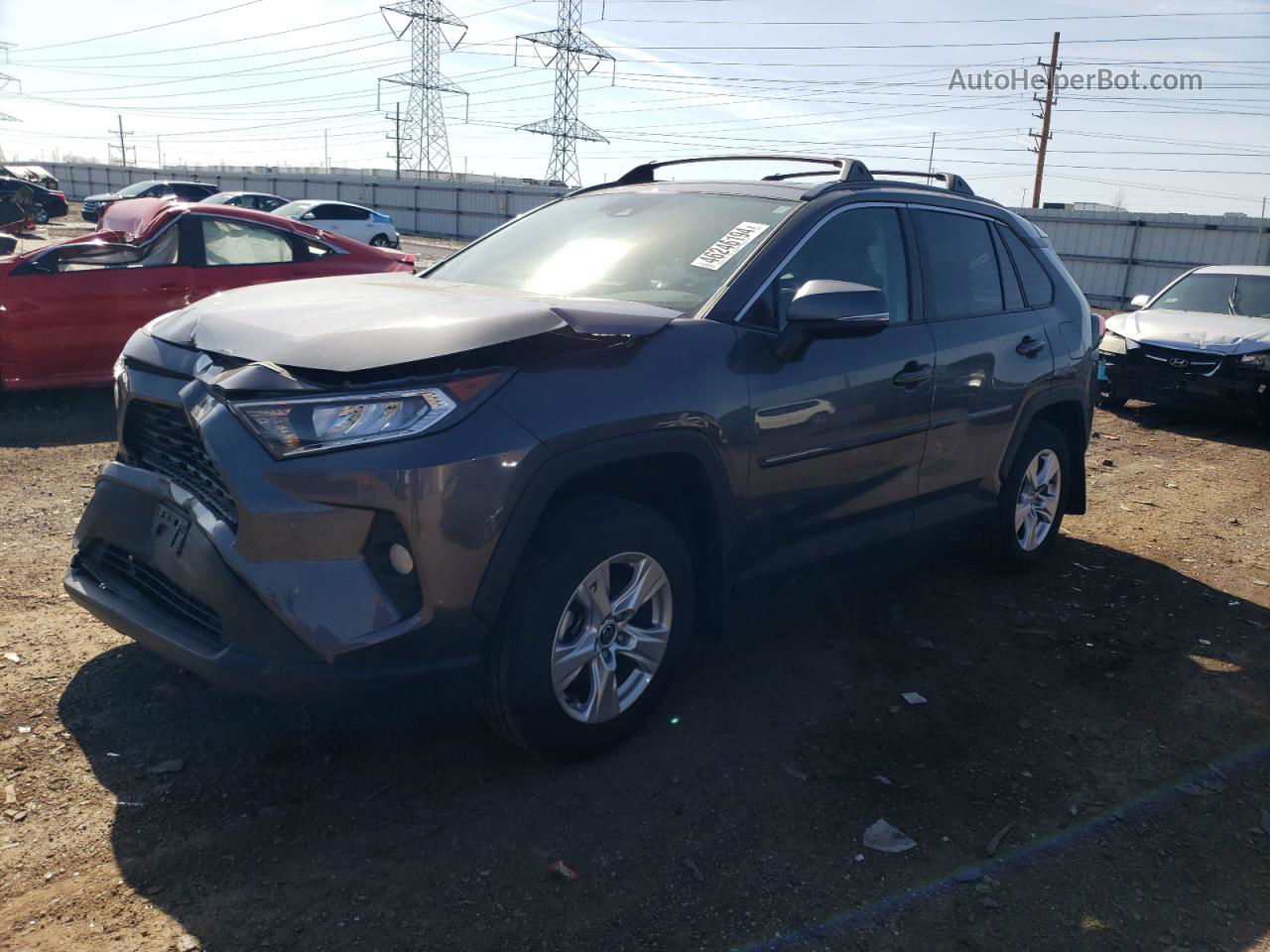 2021 Toyota Rav4 Xle Gray vin: 2T3P1RFV1MC245105