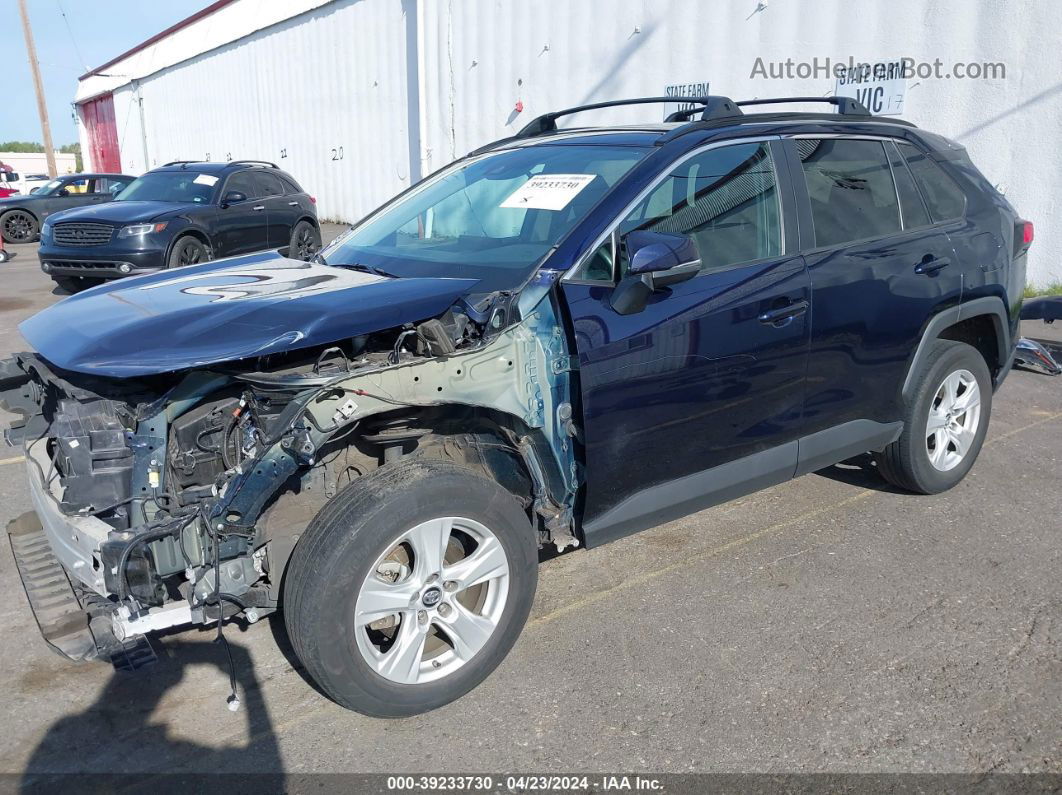 2019 Toyota Rav4 Xle Синий vin: 2T3P1RFV2KC028224