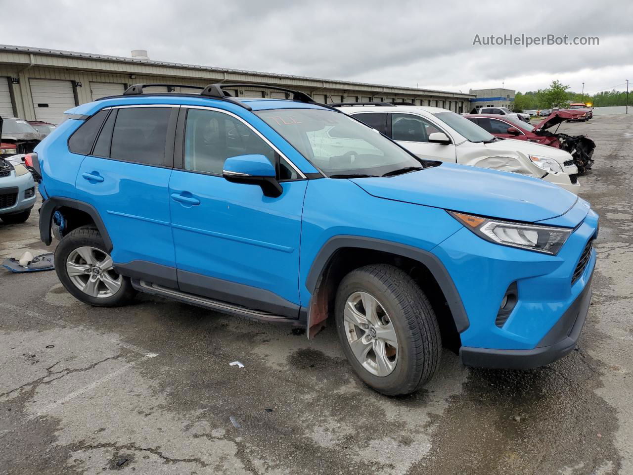 2019 Toyota Rav4 Xle Blue vin: 2T3P1RFV2KW041084