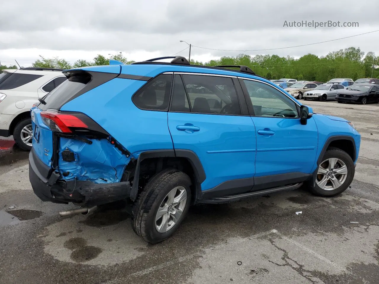 2019 Toyota Rav4 Xle Blue vin: 2T3P1RFV2KW041084