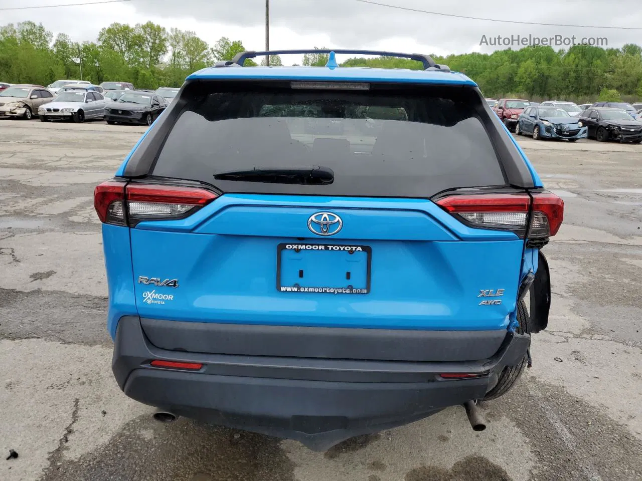 2019 Toyota Rav4 Xle Blue vin: 2T3P1RFV2KW041084