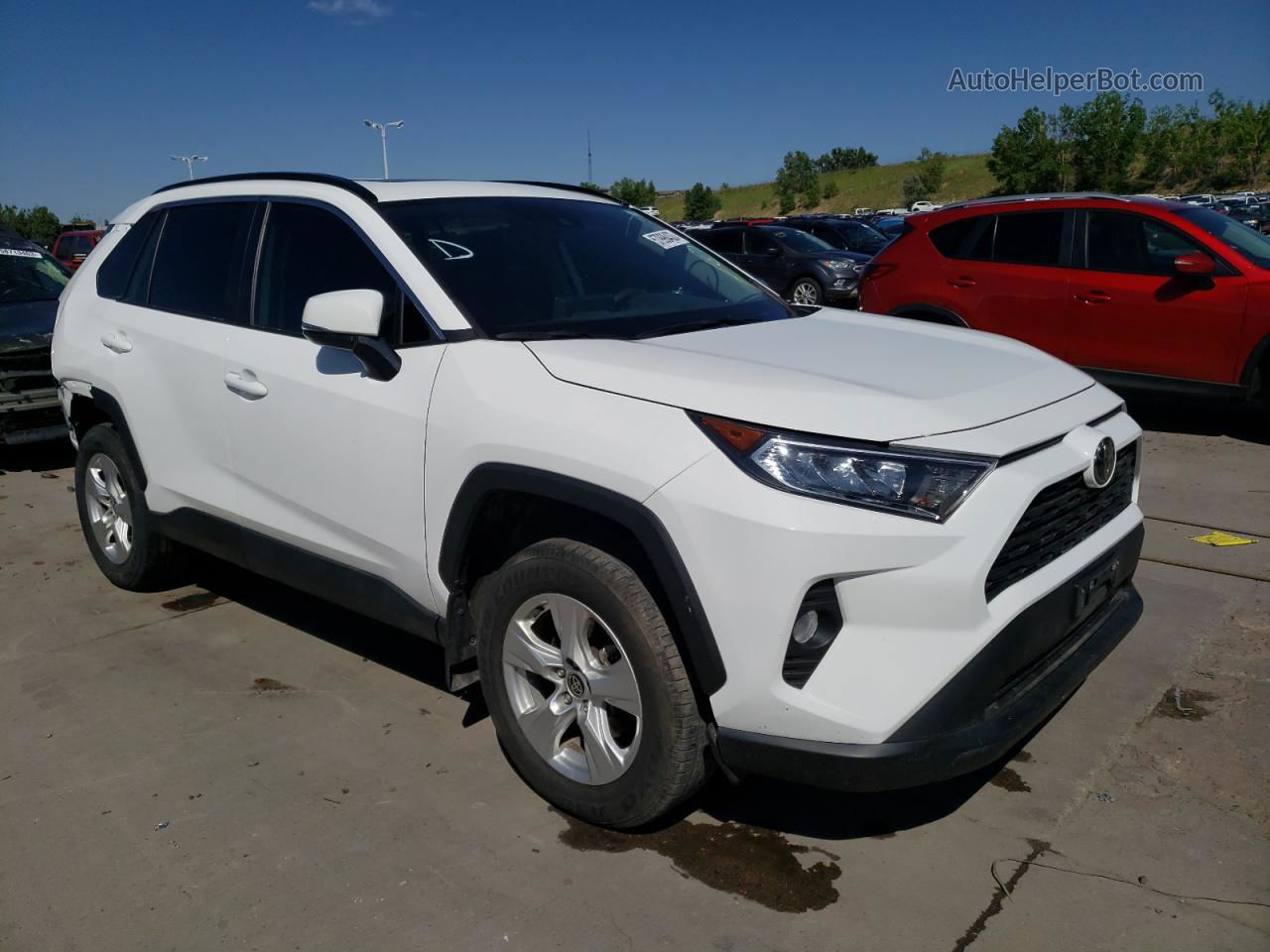 2021 Toyota Rav4 Xle White vin: 2T3P1RFV2MC230953