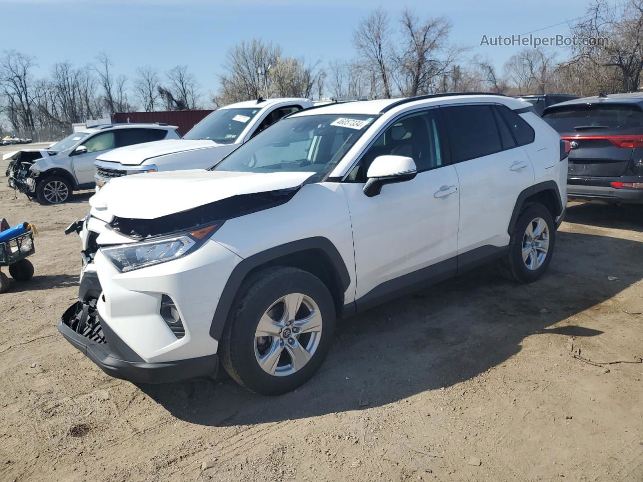 2021 Toyota Rav4 Xle White vin: 2T3P1RFV3MW160121