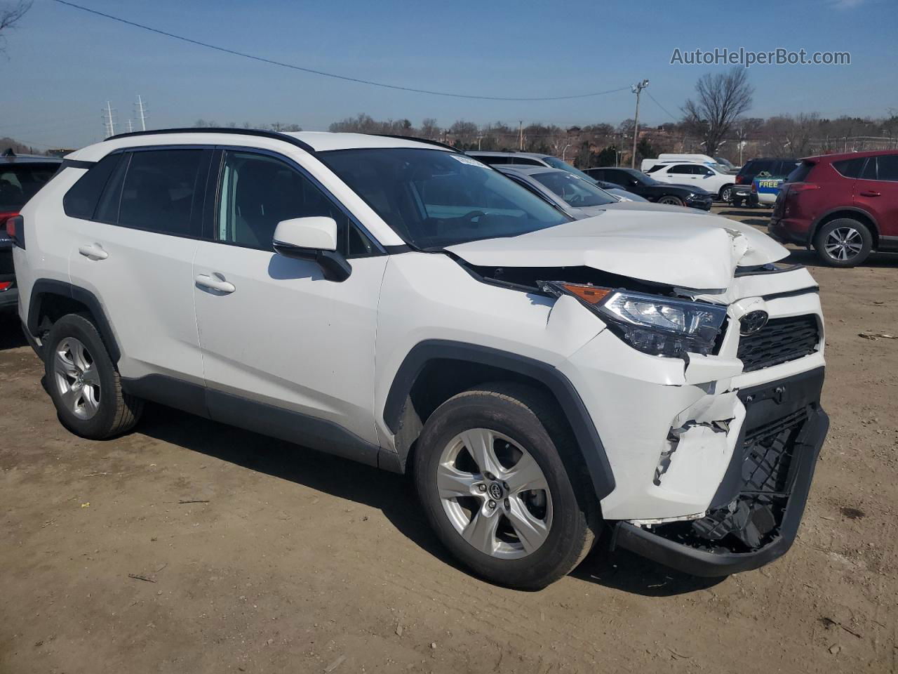 2021 Toyota Rav4 Xle White vin: 2T3P1RFV3MW160121