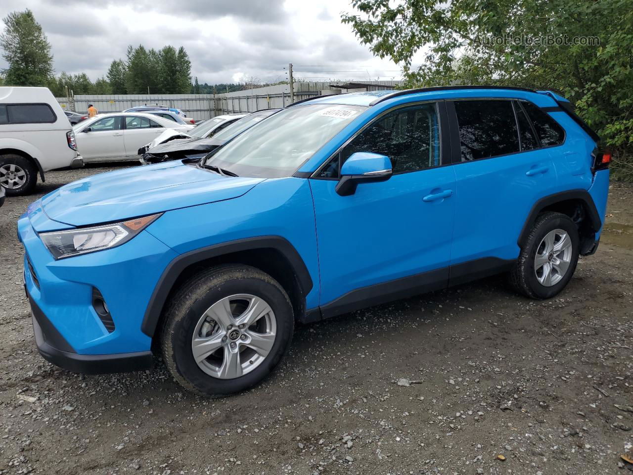 2021 Toyota Rav4 Xle Blue vin: 2T3P1RFV3MW210743