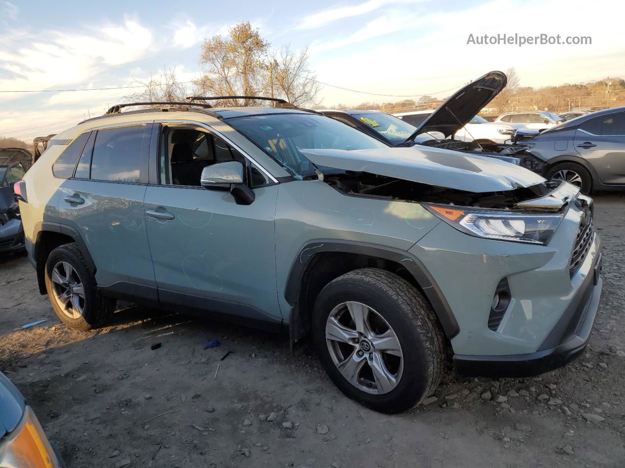 2019 Toyota Rav4 Xle Gray vin: 2T3P1RFV5KW040558