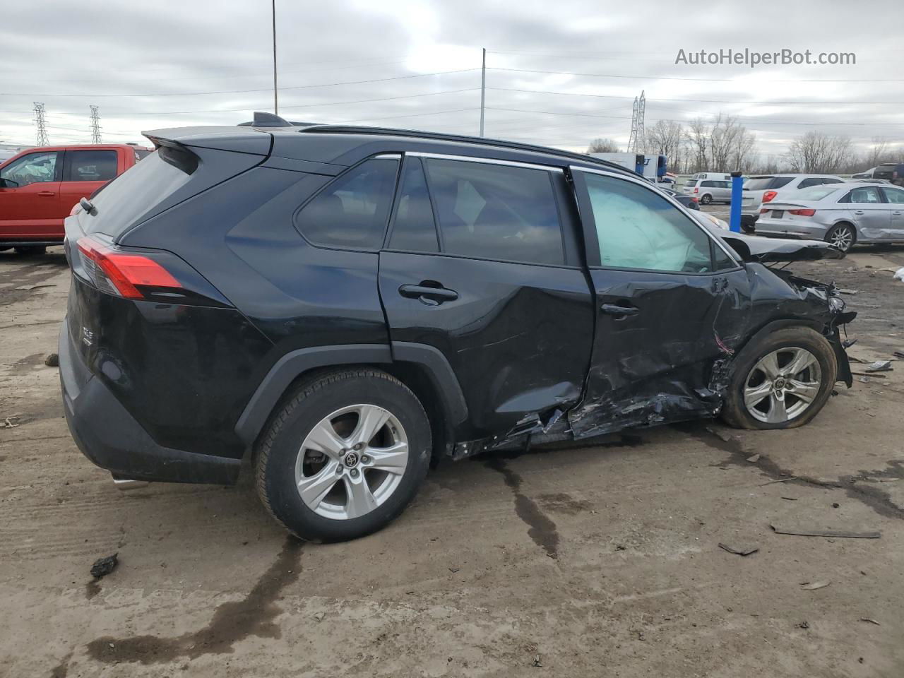 2021 Toyota Rav4 Xle Черный vin: 2T3P1RFV6MC238540