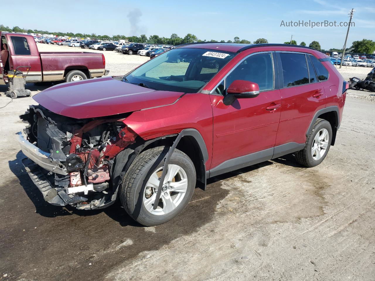 2021 Toyota Rav4 Xle Burgundy vin: 2T3P1RFV6MW163238