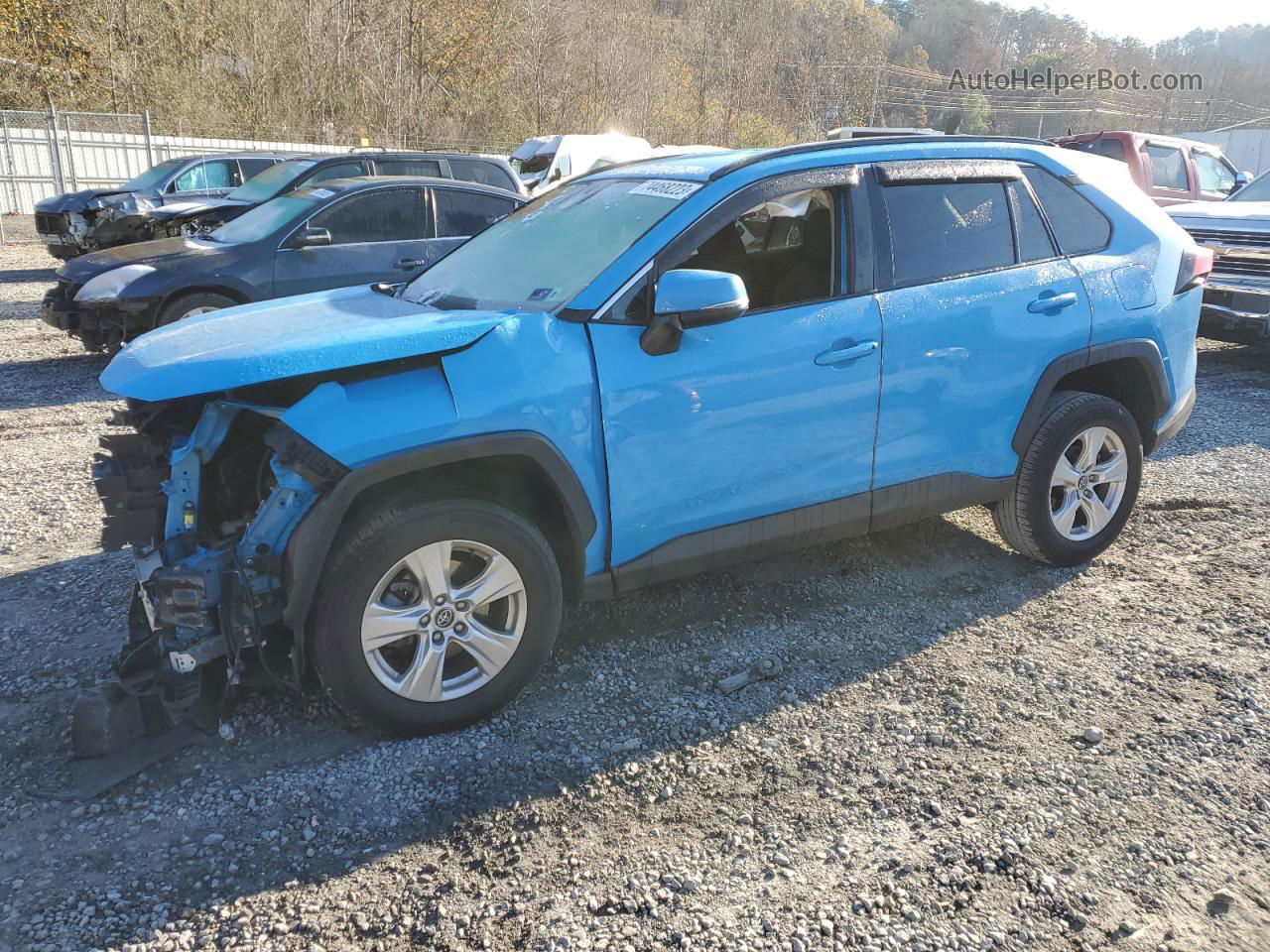 2021 Toyota Rav4 Xle Blue vin: 2T3P1RFV7MW155648