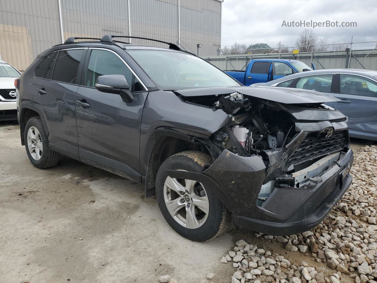 2021 Toyota Rav4 Xle Серый vin: 2T3P1RFV7MW209742