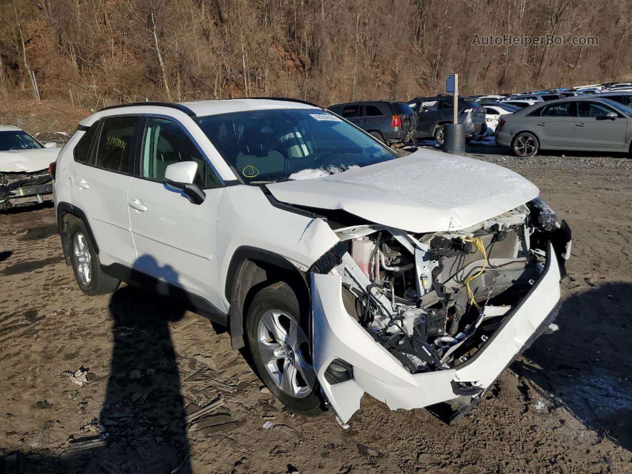 2020 Toyota Rav4 Xle White vin: 2T3P1RFV8LW119658