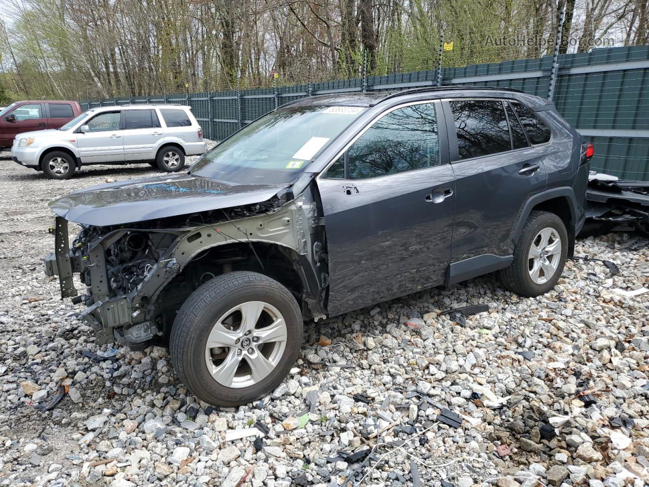 2019 Toyota Rav4 Xle Gray vin: 2T3P1RFV9KW058397