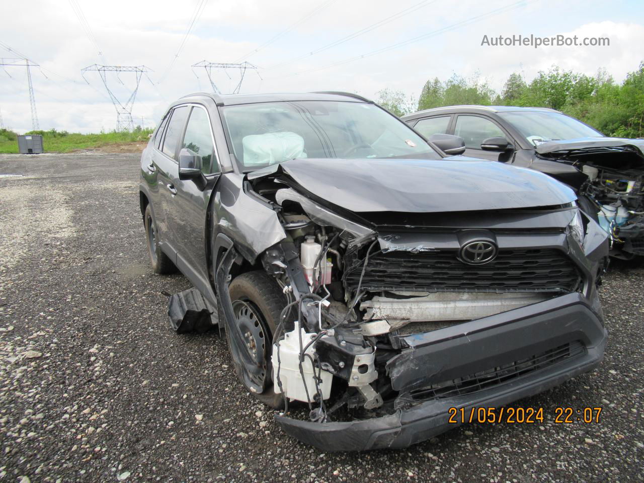 2019 Toyota Rav4 Xle Gray vin: 2T3R1RFV5KC021440