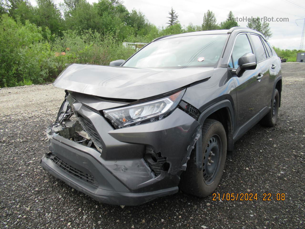 2019 Toyota Rav4 Xle Gray vin: 2T3R1RFV5KC021440