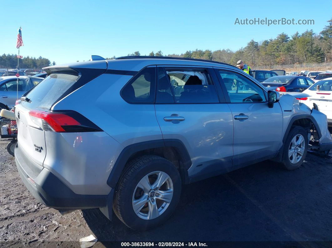 2021 Toyota Rav4 Xle Hybrid Silver vin: 2T3R6RFVXMW014938