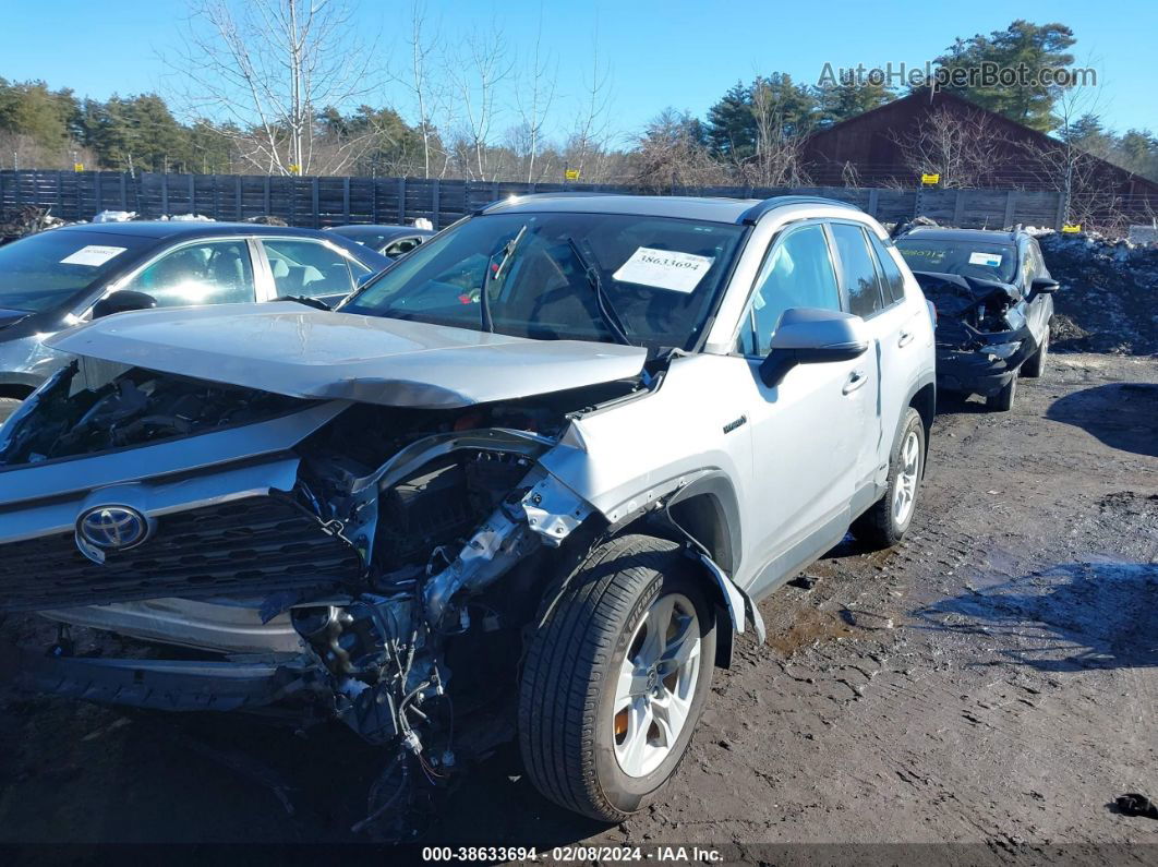 2021 Toyota Rav4 Xle Hybrid Silver vin: 2T3R6RFVXMW014938