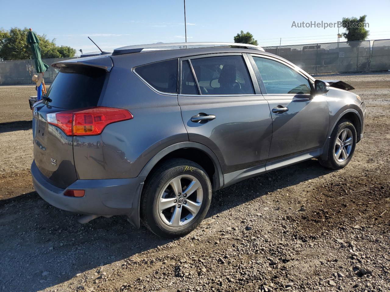 2015 Toyota Rav4 Xle Gray vin: 2T3RFREV0FW347606