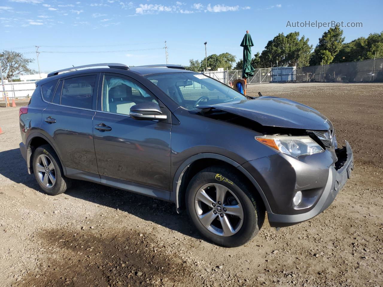 2015 Toyota Rav4 Xle Gray vin: 2T3RFREV0FW347606