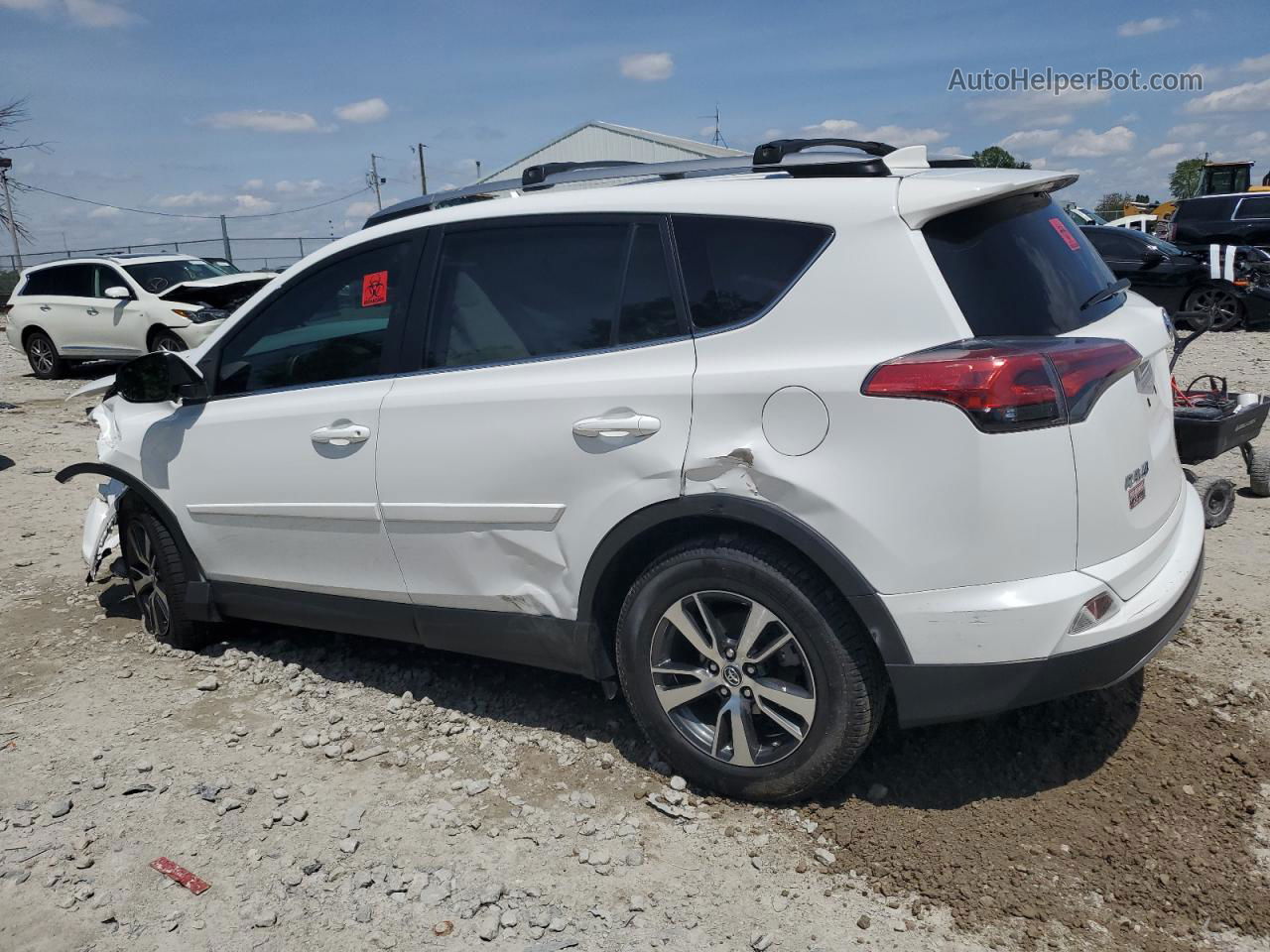 2017 Toyota Rav4 Xle White vin: 2T3RFREV0HW669617