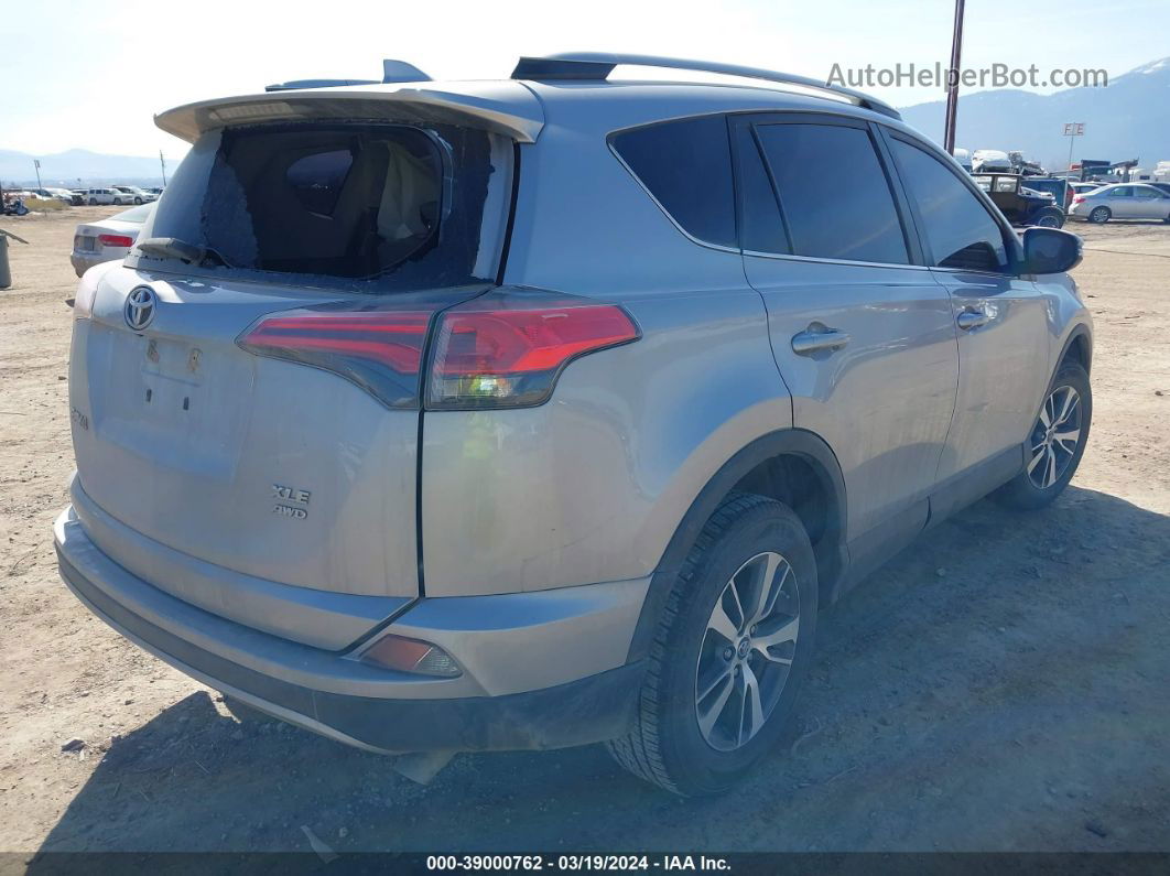 2018 Toyota Rav4 Xle Silver vin: 2T3RFREV0JW698105