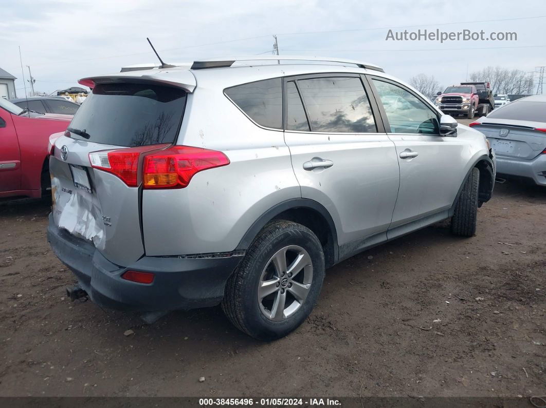 2015 Toyota Rav4 Xle Silver vin: 2T3RFREV1FW284919