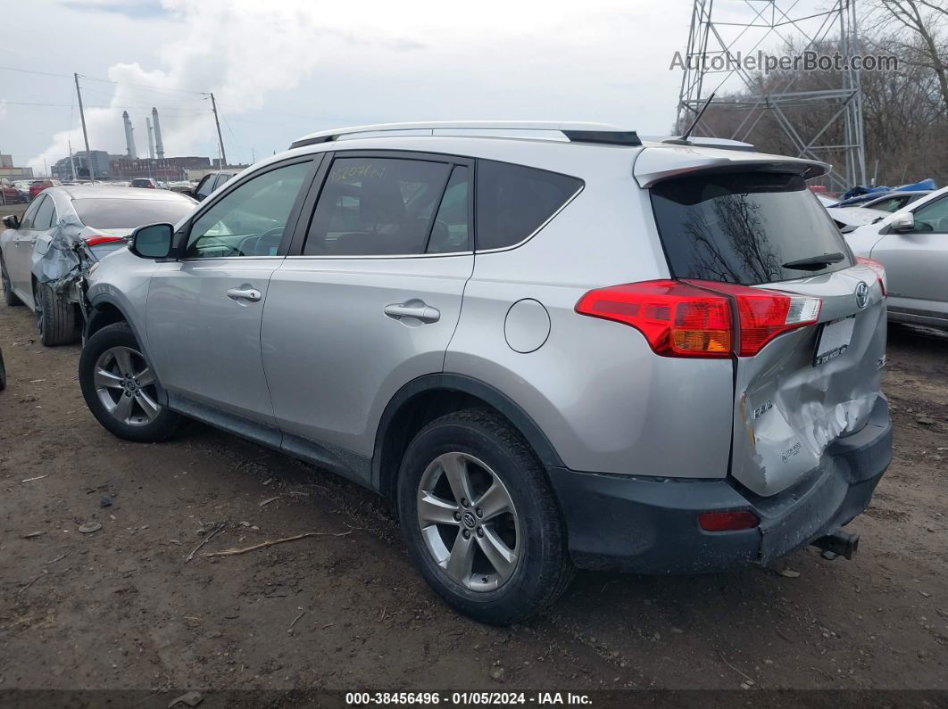 2015 Toyota Rav4 Xle Silver vin: 2T3RFREV1FW284919