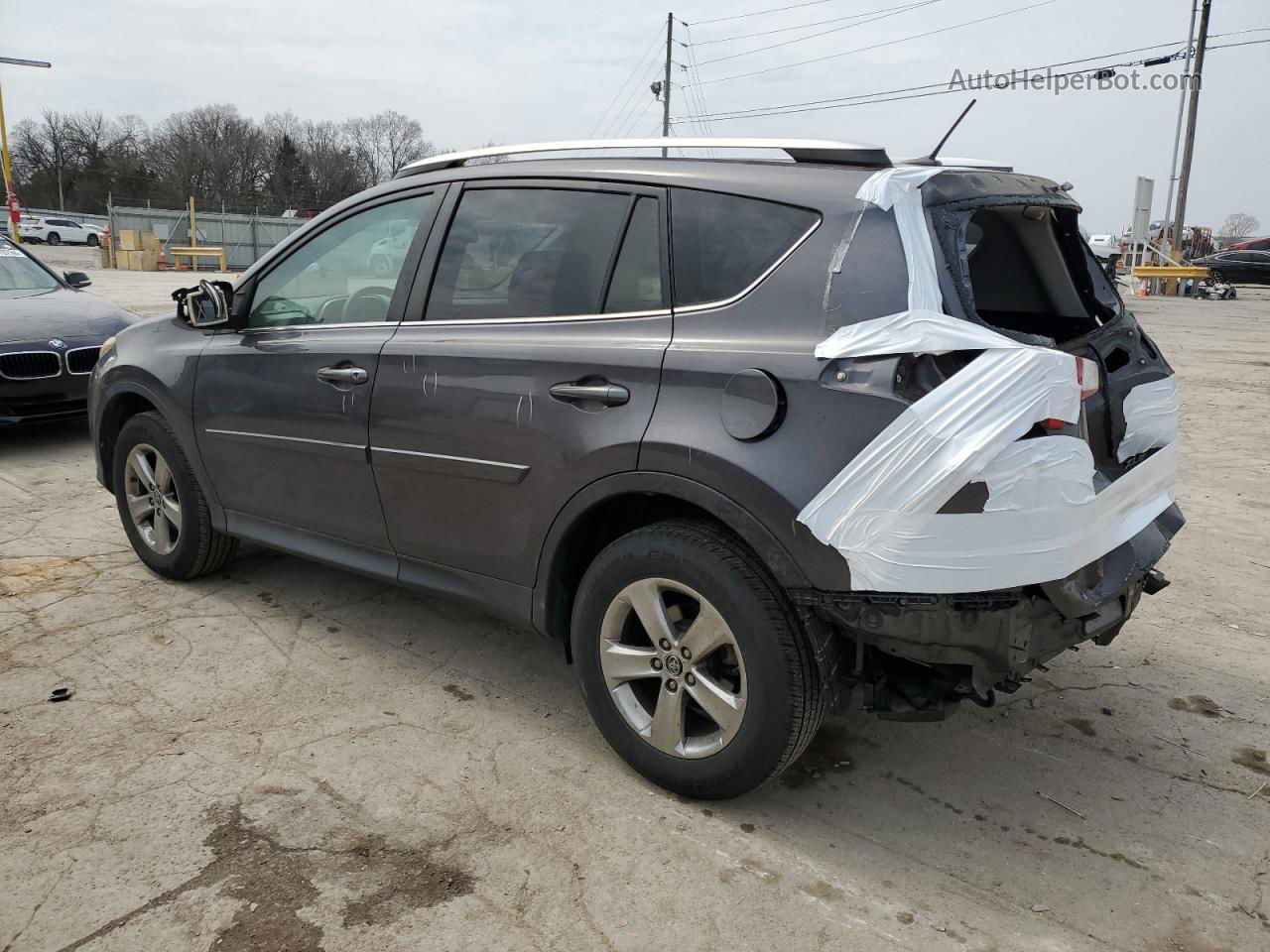 2015 Toyota Rav4 Xle Серый vin: 2T3RFREV1FW301105