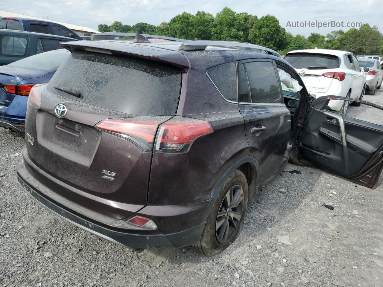 2018 Toyota Rav4 Adventure Purple vin: 2T3RFREV1JW761275