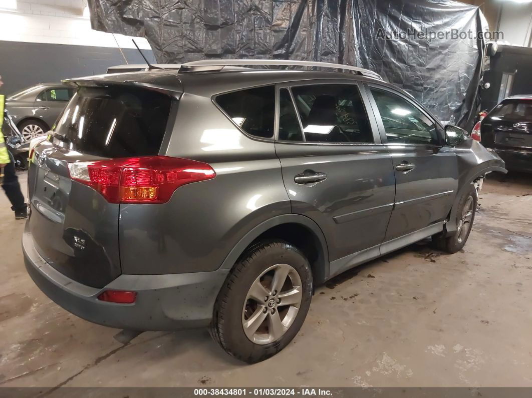 2015 Toyota Rav4 Xle Gray vin: 2T3RFREV2FW235311