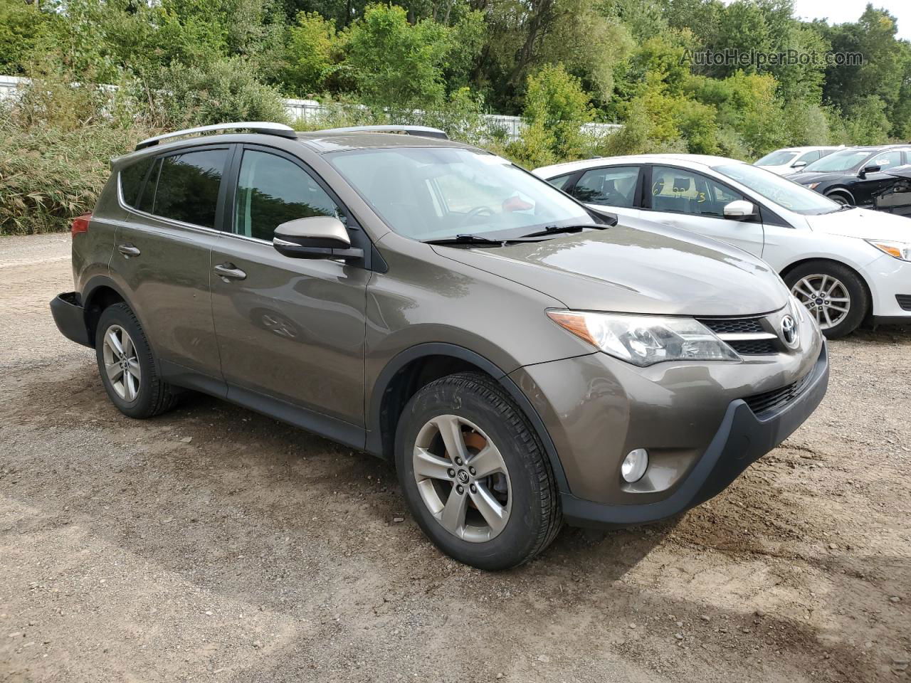 2015 Toyota Rav4 Xle Коричневый vin: 2T3RFREV2FW285187