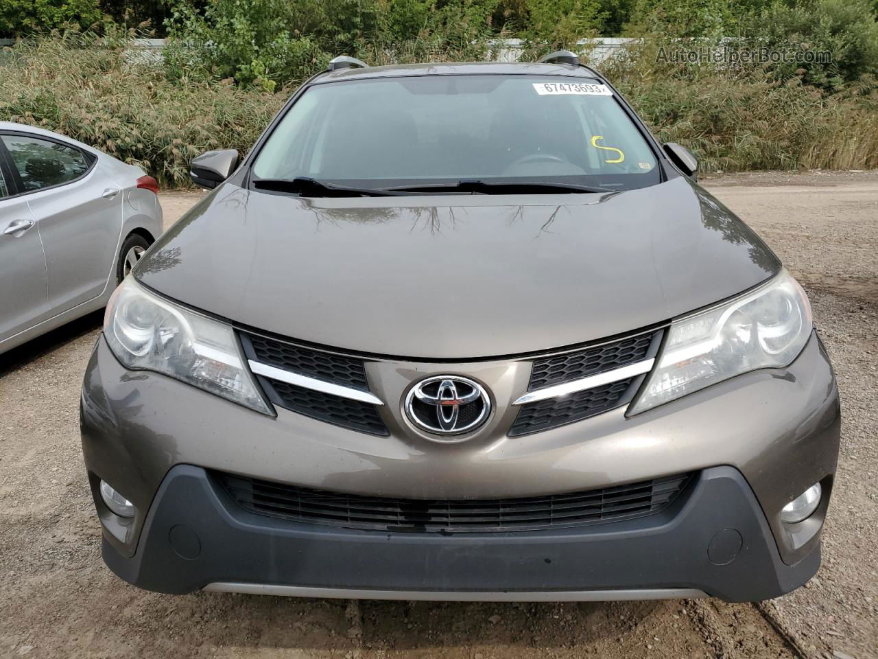 2015 Toyota Rav4 Xle Коричневый vin: 2T3RFREV2FW285187