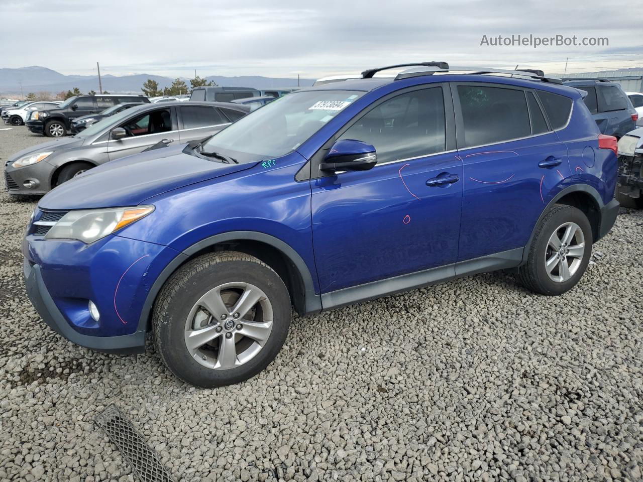 2015 Toyota Rav4 Xle Blue vin: 2T3RFREV2FW379943