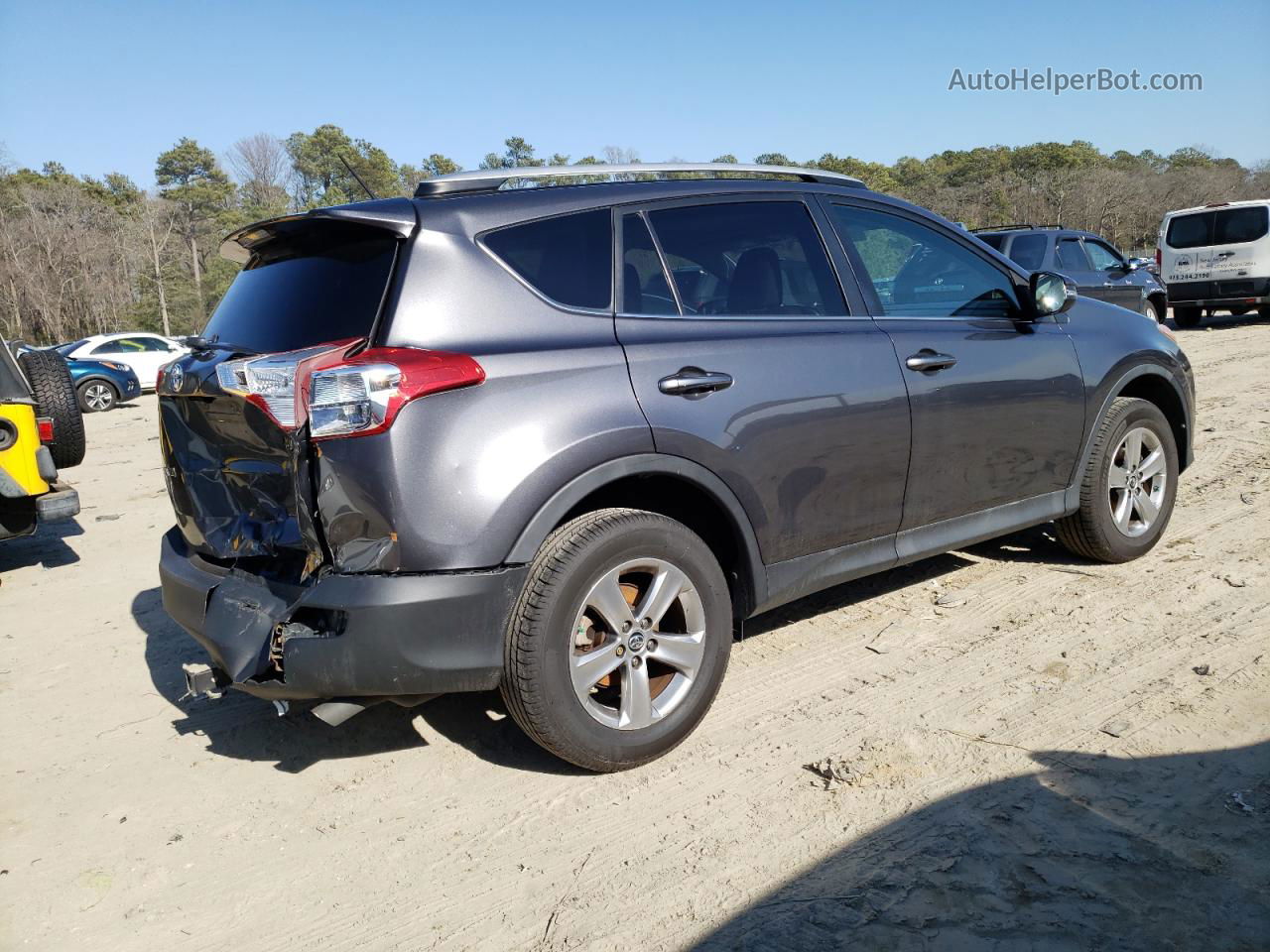 2015 Toyota Rav4 Xle Gray vin: 2T3RFREV3FW265370