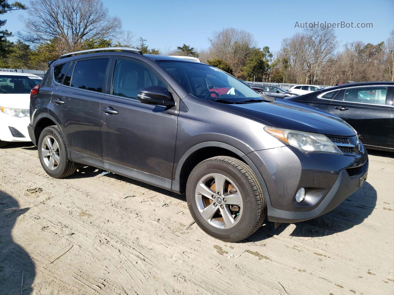 2015 Toyota Rav4 Xle Gray vin: 2T3RFREV3FW265370