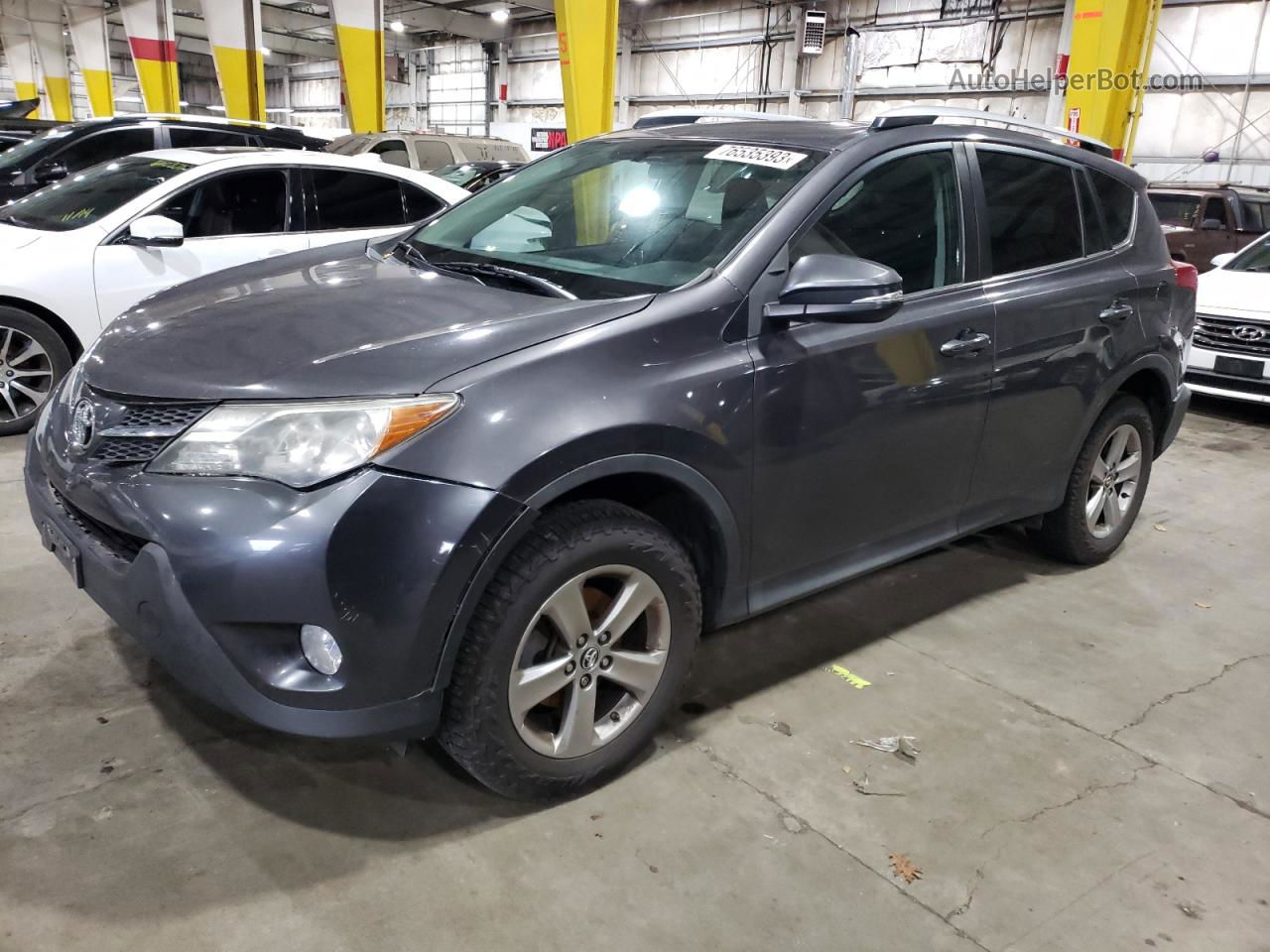 2015 Toyota Rav4 Xle Gray vin: 2T3RFREV3FW376839