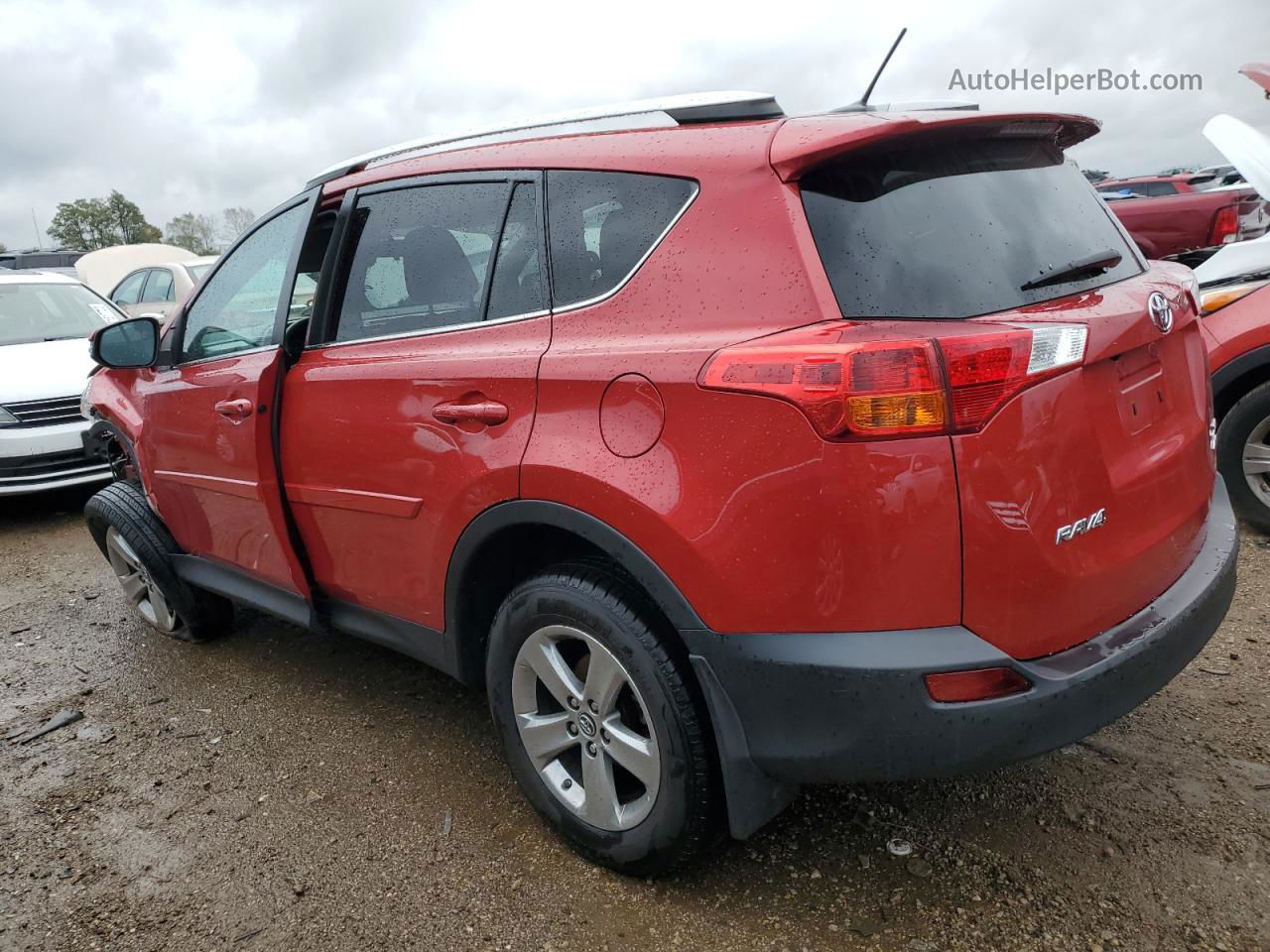 2015 Toyota Rav4 Xle Красный vin: 2T3RFREV3FW407989