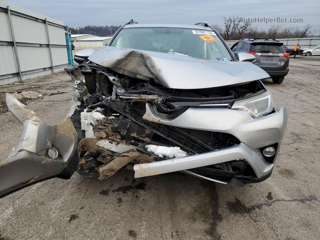 2016 Toyota Rav4 Xle Silver vin: 2T3RFREV4GW530010