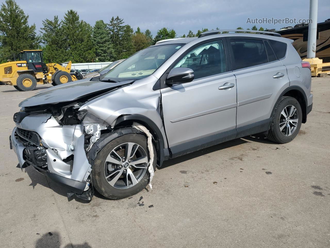 2017 Toyota Rav4 Xle Silver vin: 2T3RFREV4HW613907