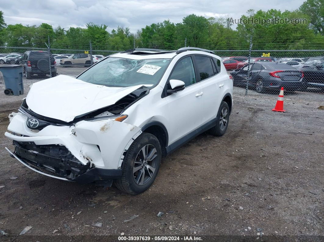 2017 Toyota Rav4 Xle White vin: 2T3RFREV4HW616306