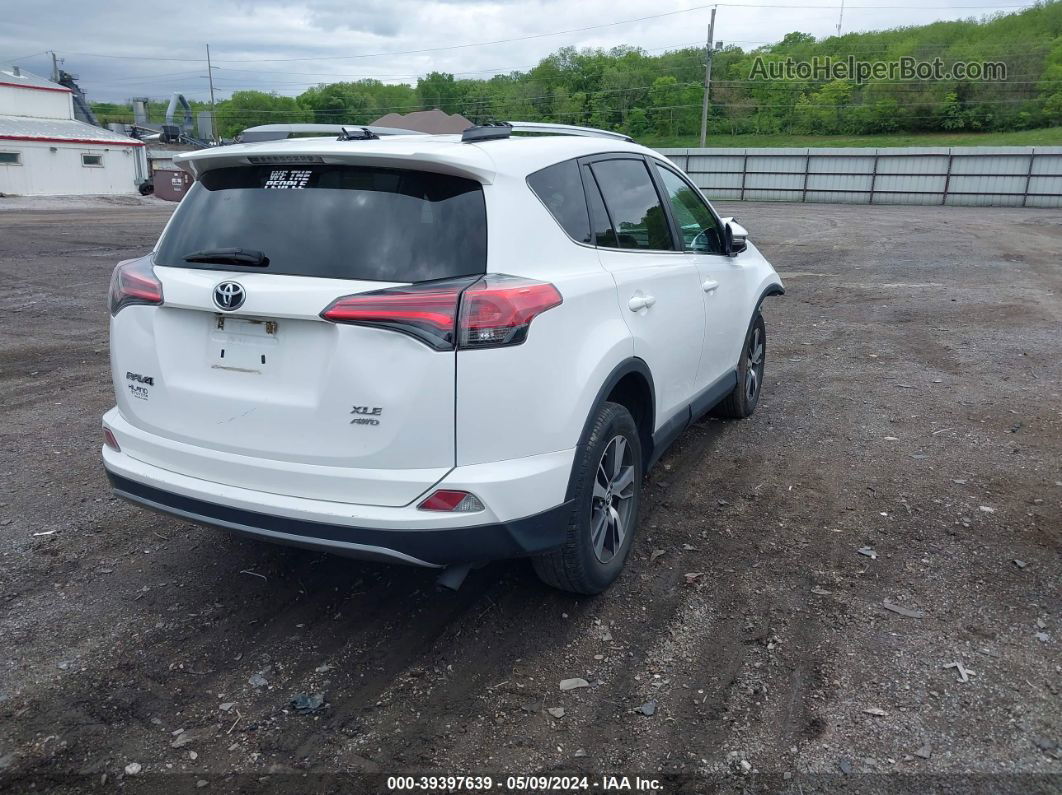 2017 Toyota Rav4 Xle White vin: 2T3RFREV4HW616306